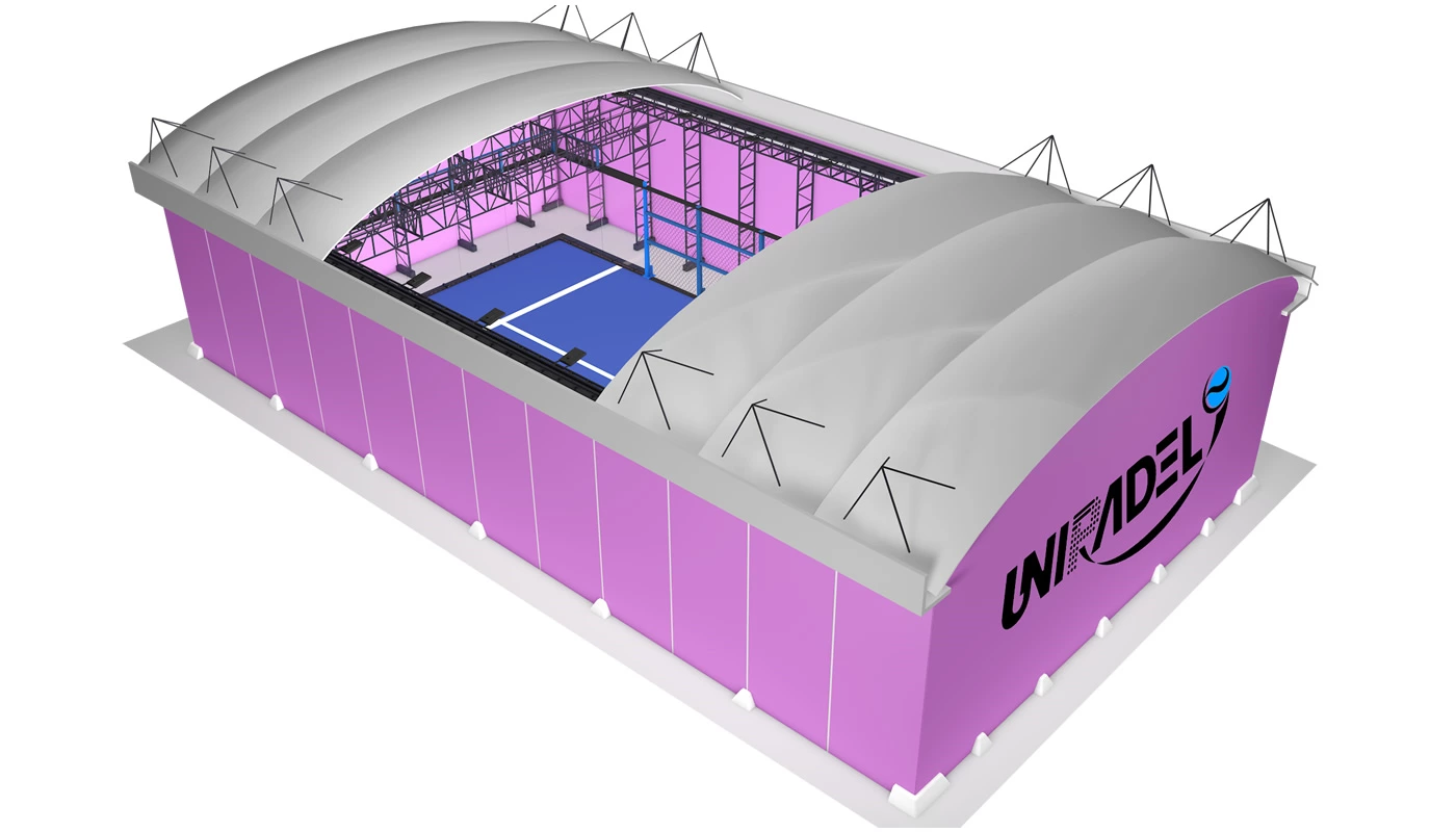 Padel Court with Electric Tent