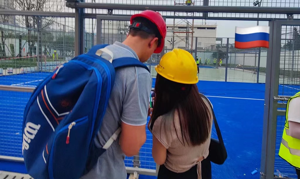 Russian Clients Visit Padel Factory + On-Site Inspection of Quality