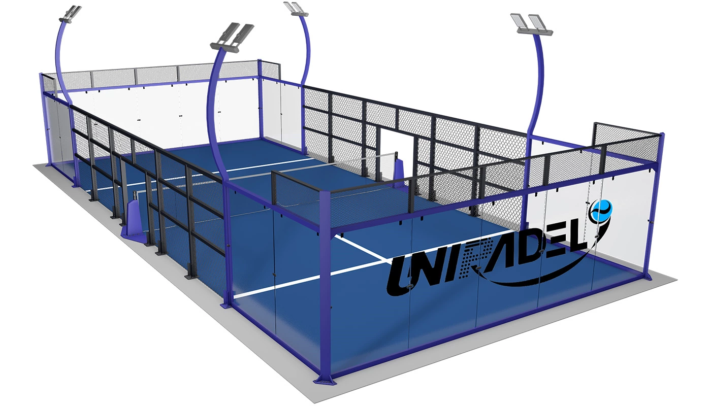 Panoramic Padel Court With C-shaped
