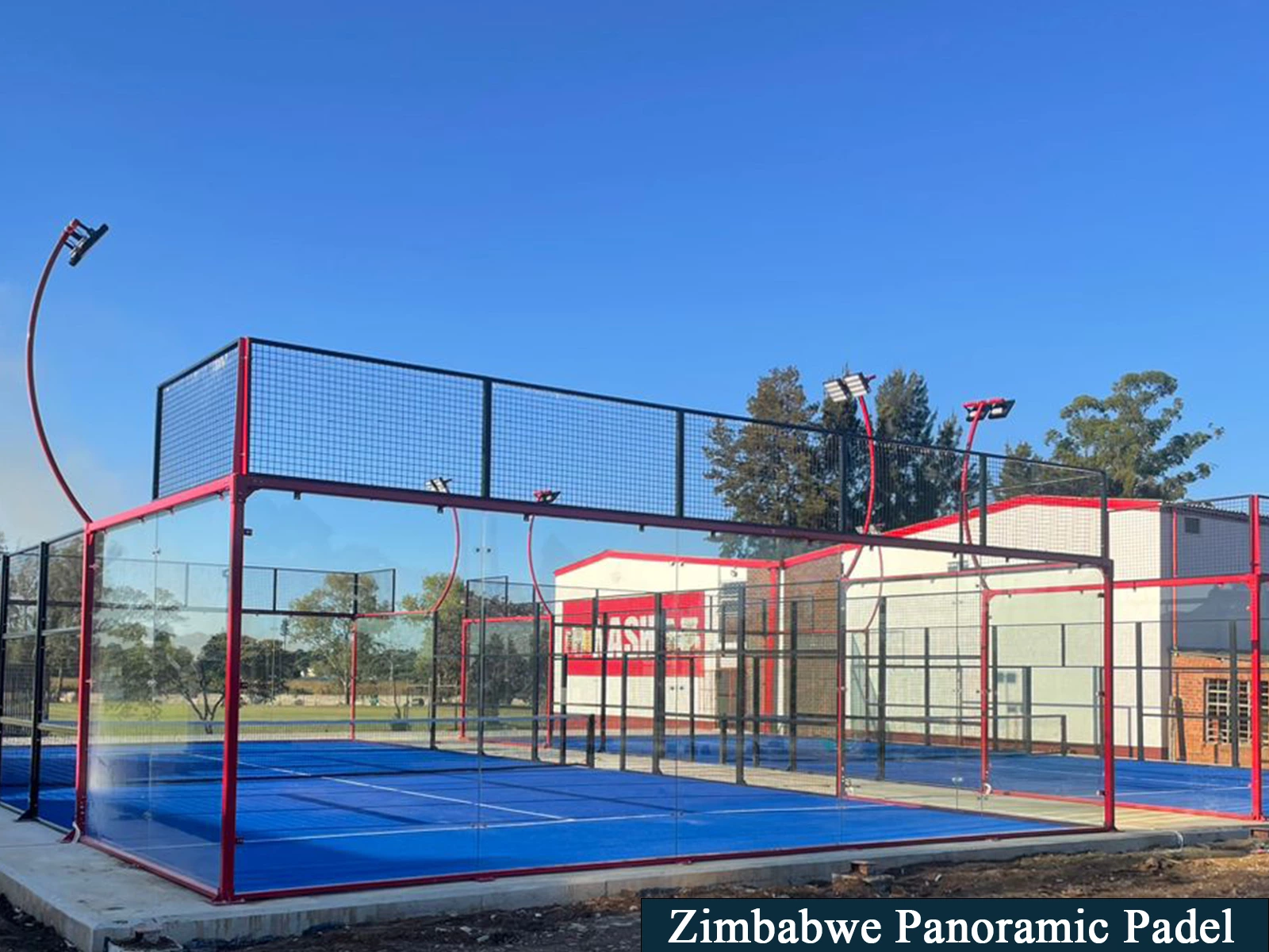 Padel Courts Installation Zimbabwe(Red)
