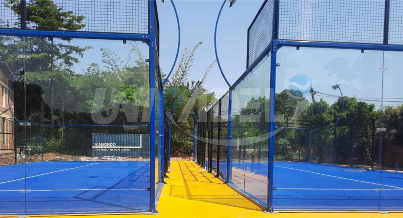 Pistas de pádel en Burundi, África (azul)