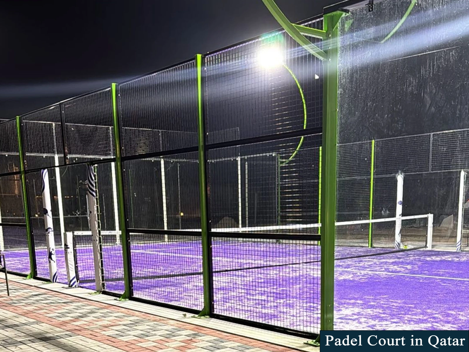 Padel Court Installed in Qatar (Purple)