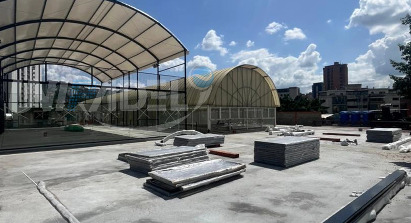 Padel Court with Roof in Venezuela