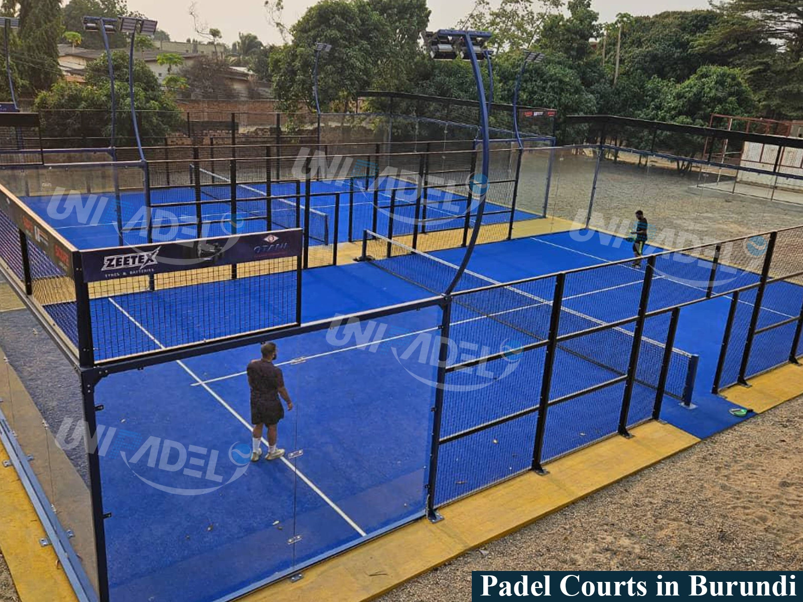 Padel Courts in Burundi, Africa(Blue)