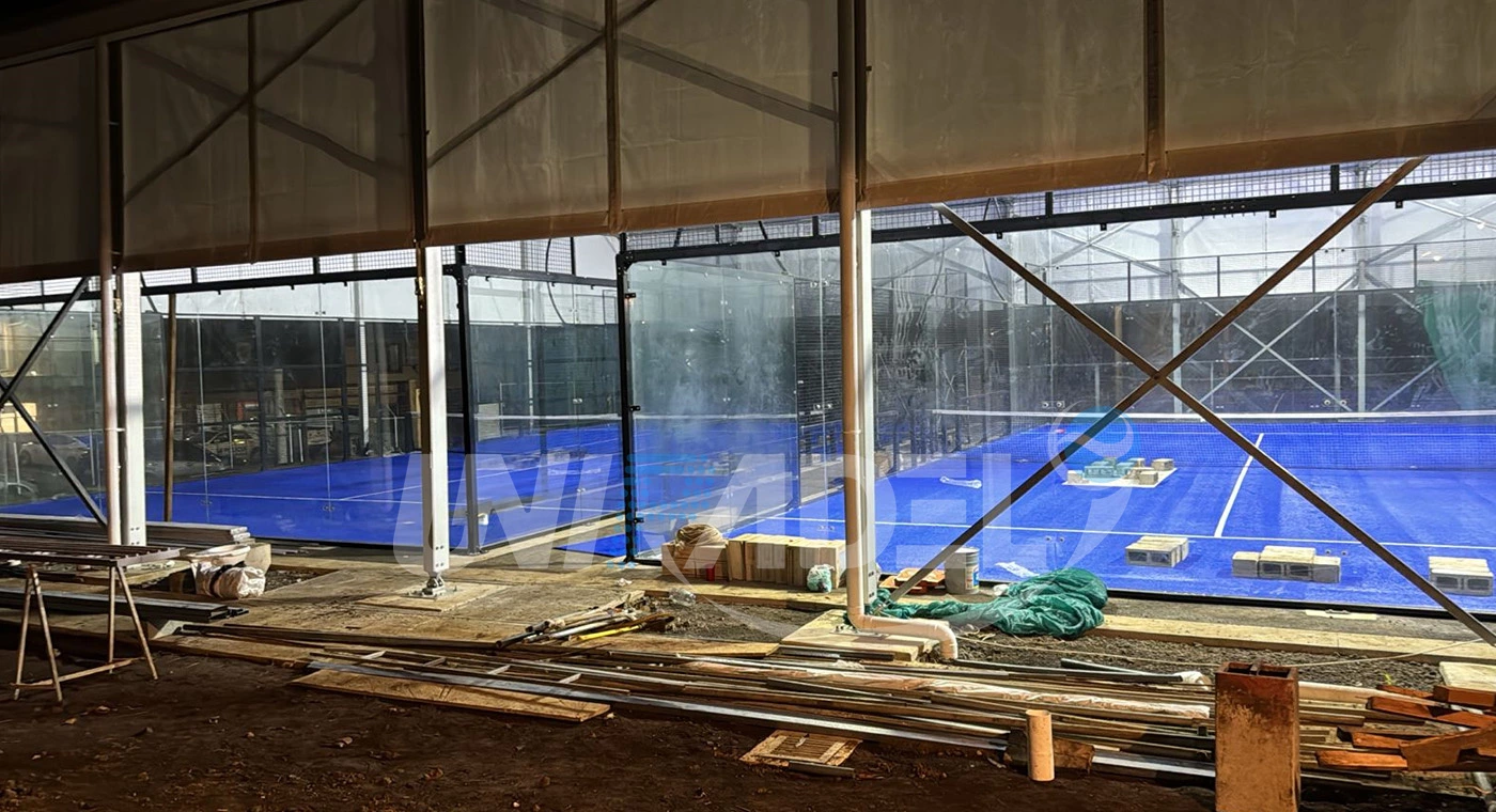 Padel court installation in Costa Rica