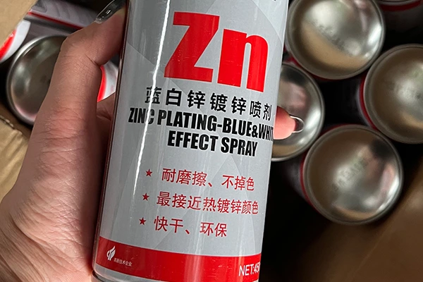 Repulvériser les points endommagés de la couche de zine