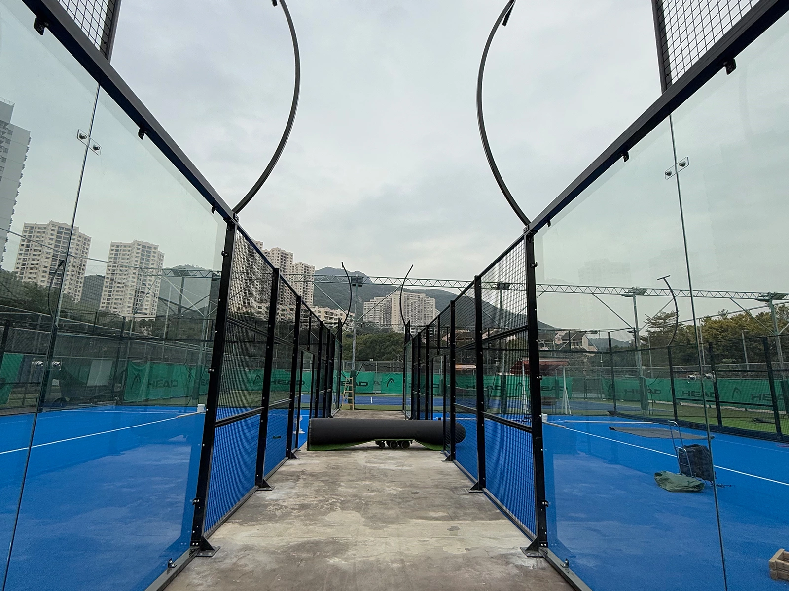 Pistas de pádel en el DBRC Club, Hong Kong