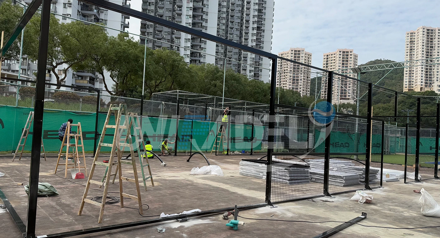 Pistas de pádel en el DBRC Club, Hong Kong