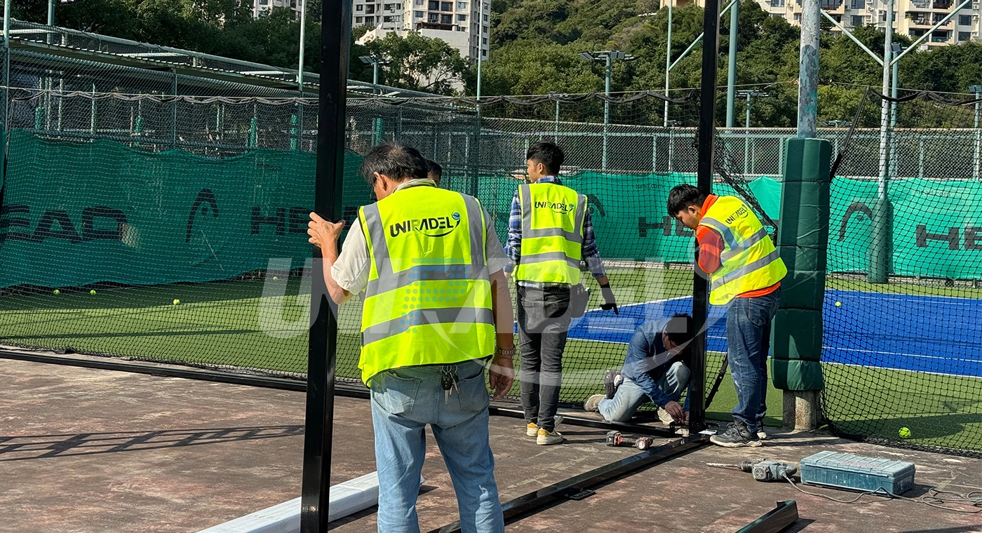 Pistas de pádel en el DBRC Club, Hong Kong