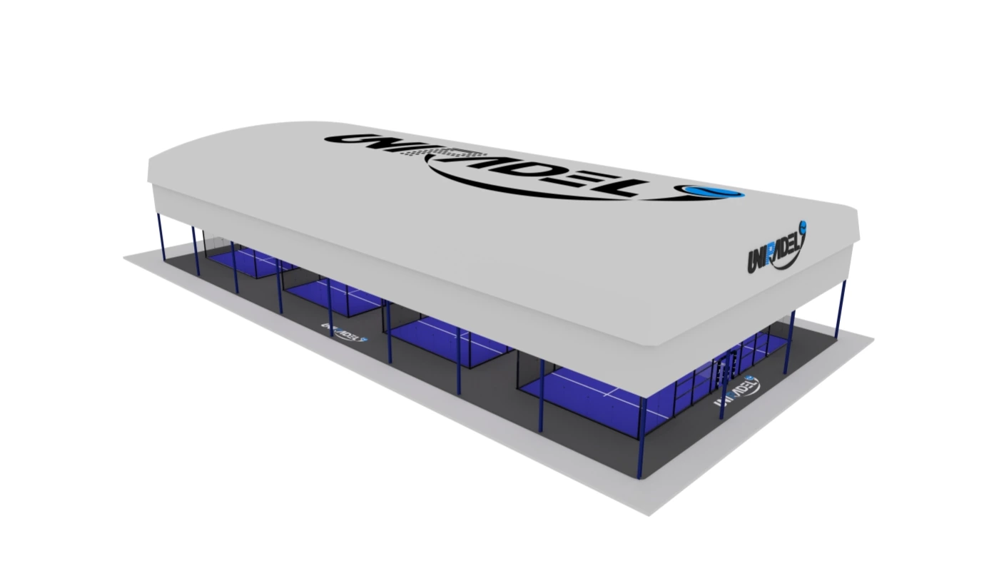 Padel Court with Electric Tent