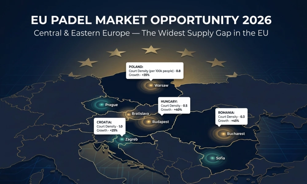Central Europe: The Padel Market With the Widest Supply Gap in Europe