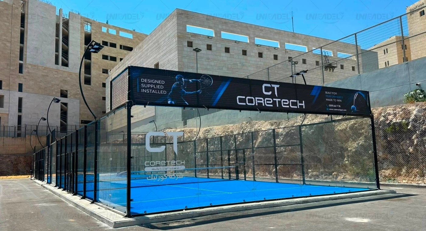 Pistas de pádel en la Universidad Nacional An-Najah, Palestina
