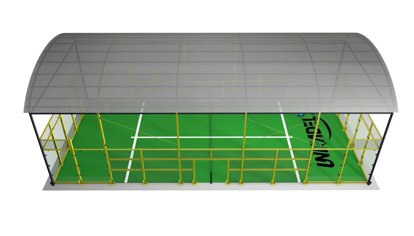 Padel Court with Integrated Roof