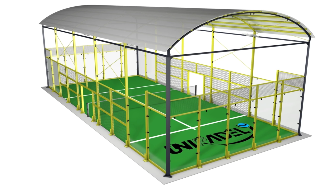 Padel Court with Integrated Roof