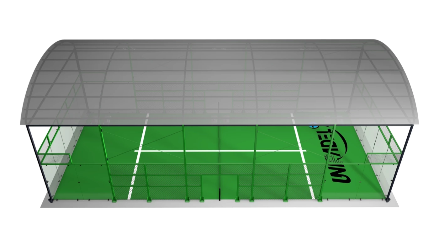 Padel Court with Integrated Roof