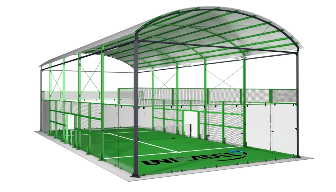 Padel Court with Integrated Roof