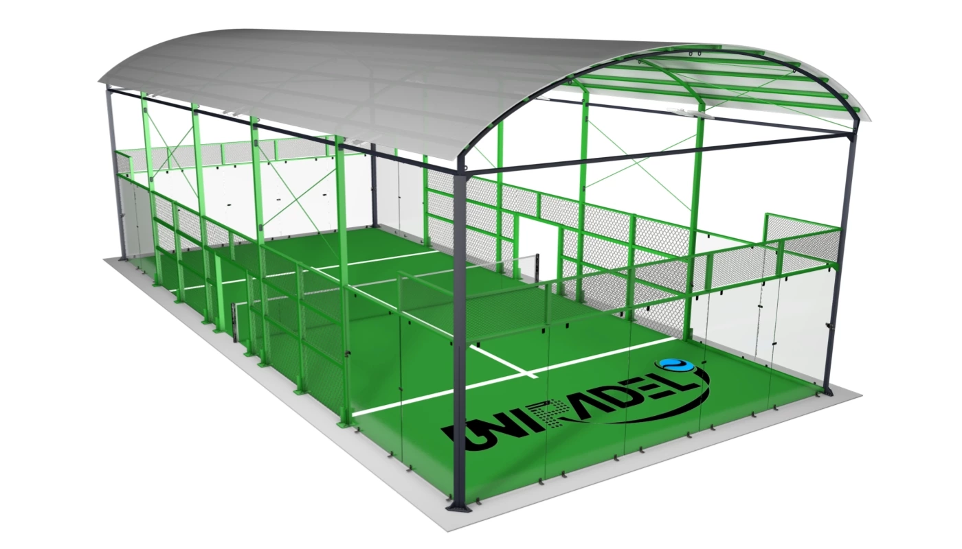Padel Court with Integrated Roof